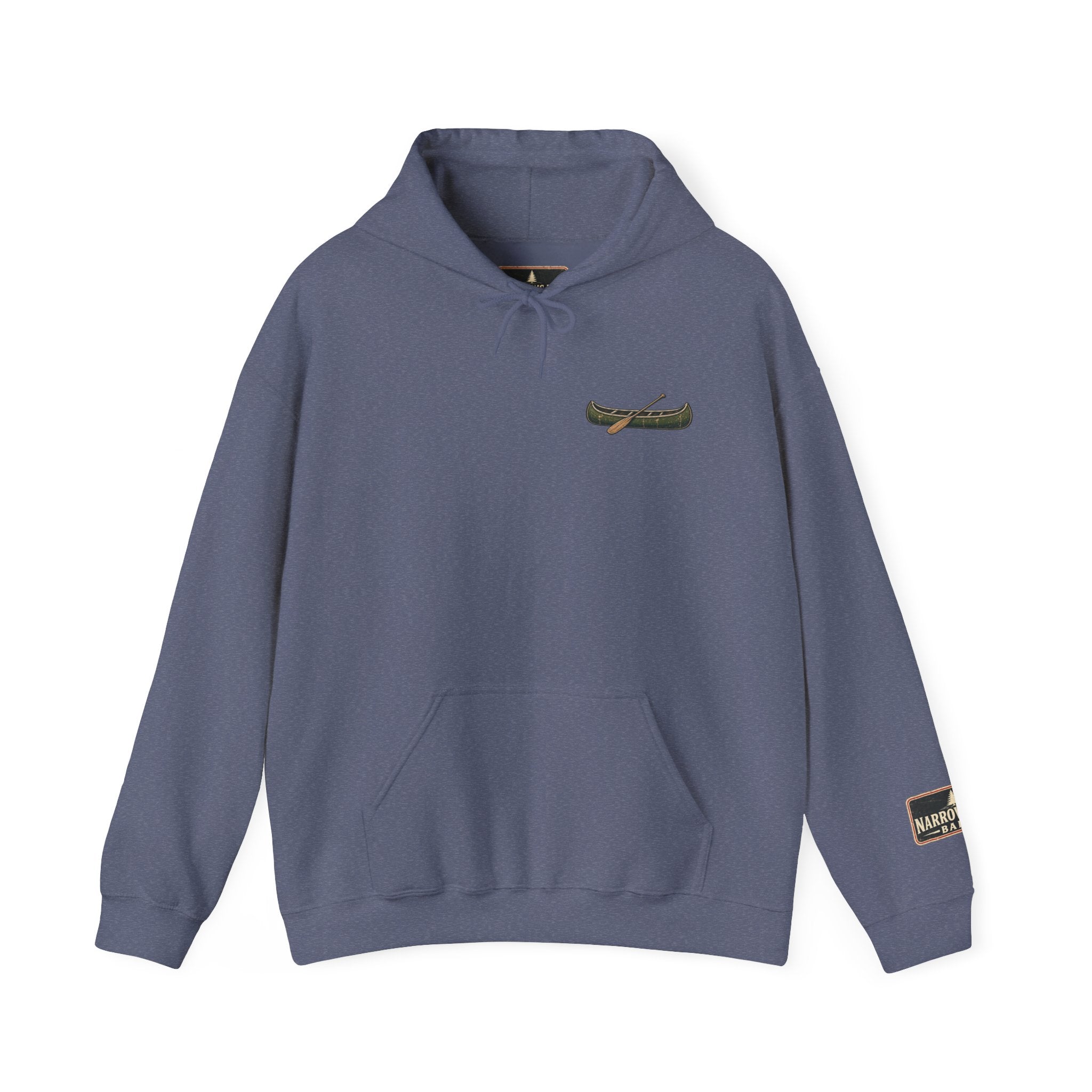 Narrows Bay Baits logo Hoodie | Fishing oar sleeve design