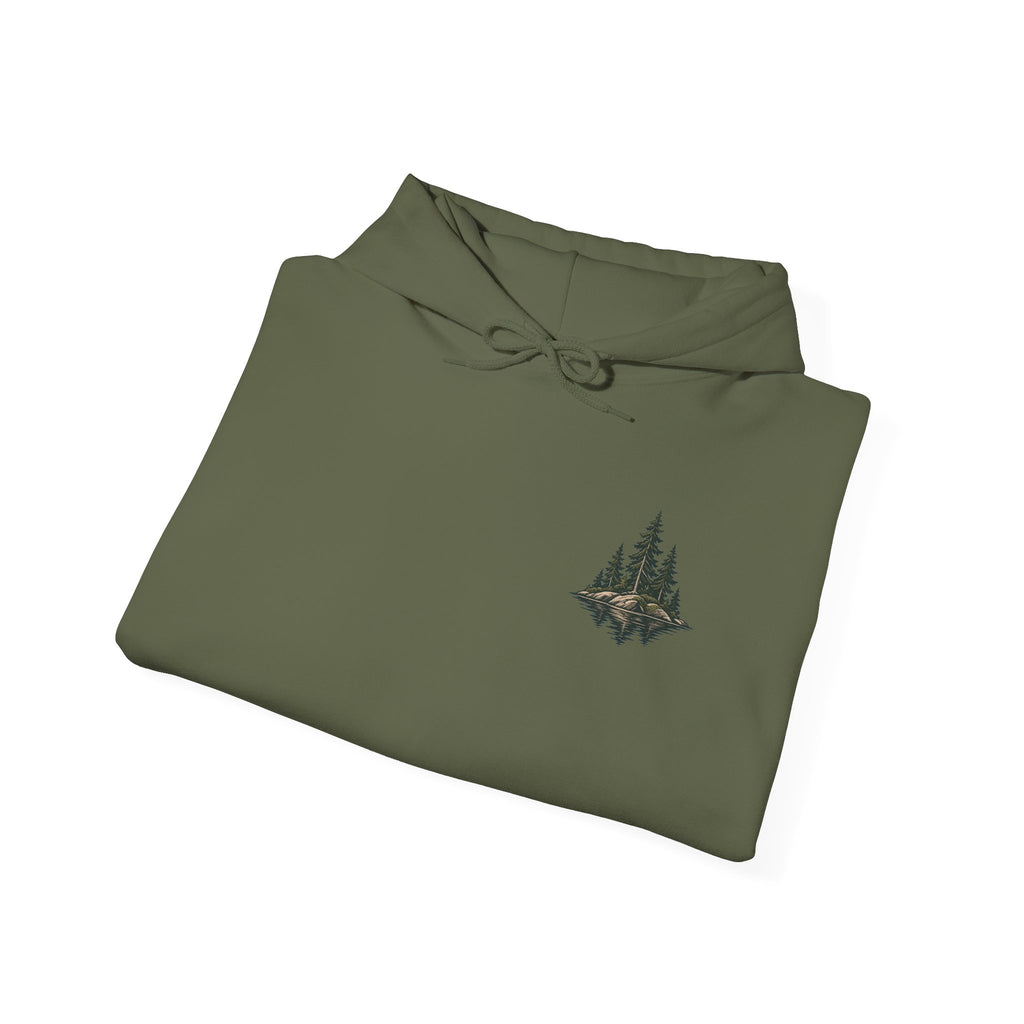 Narrows Bay Baits logo Hoodie | Fishing oar sleeve design