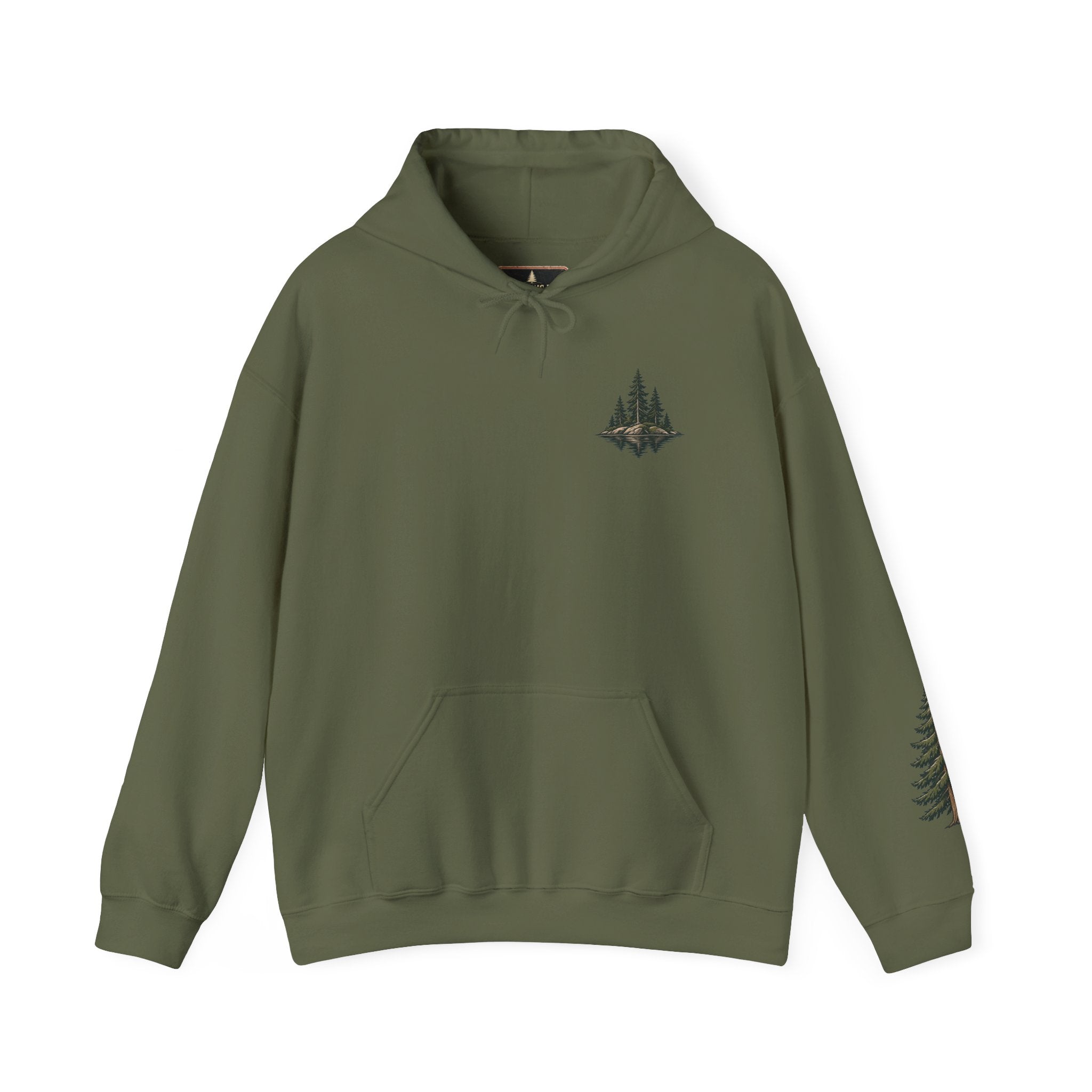 Narrows Bay Baits logo Hoodie | Fishing oar sleeve design
