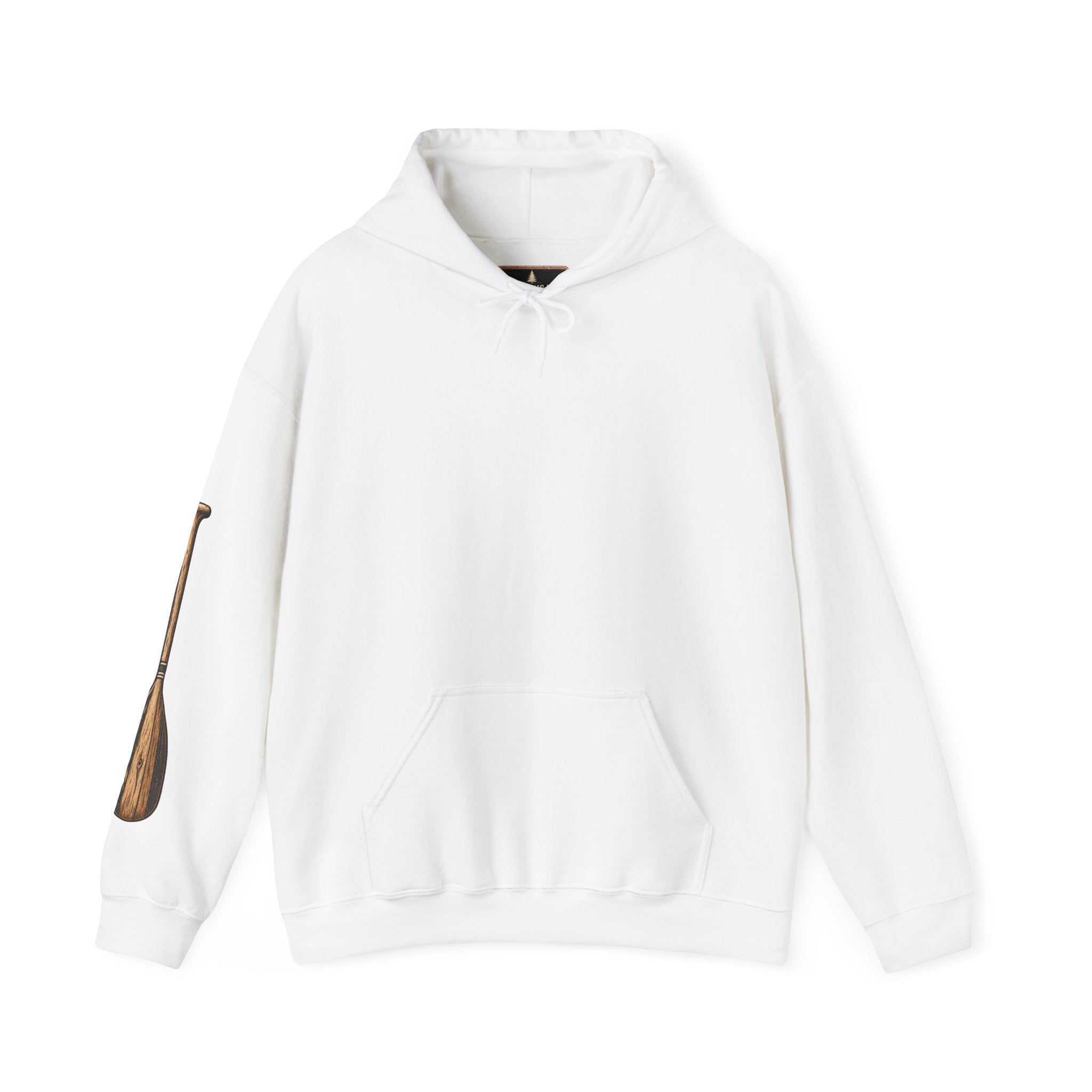 Narrows Bay Baits logo Hoodie | Fishing oar sleeve design
